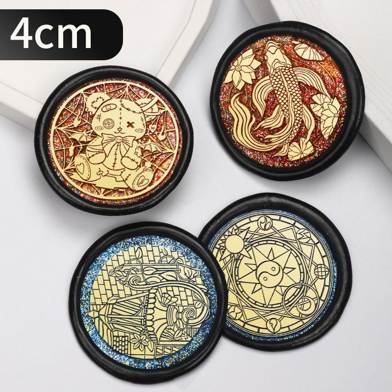 Sealing Wax For Stamp Head Letter Retro Seal Kit Stamps Logo For Scrapbooking Surgut Print Set Wedding Craft Soaps Stamps 4cm