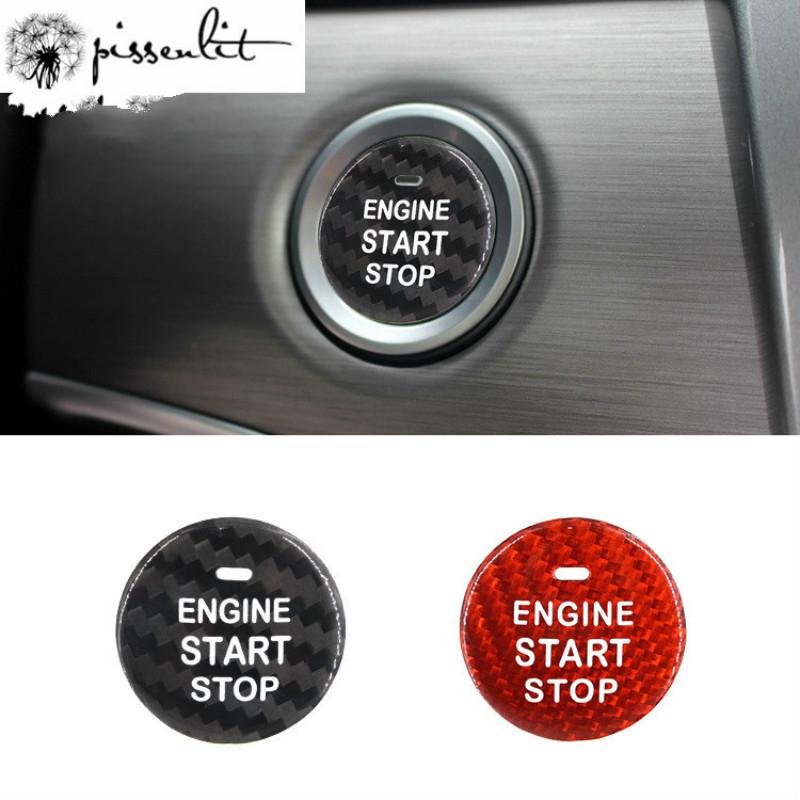 

Auto Start Sticker Interior Carbon Fiber Car Engine Start Stop Ignition Key Ring Sticker for Haval H8 H9 C50 VV6 Car Accessories красный