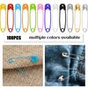 100Pcs Safety Pins Colored Safety Pins Metal Safety Pins with Storage Box Small Safety Pins for Clothes DIY Crafts Sewing Home