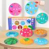 Bilingual Double-Sided Puzzle: Kids' Early Learning Animal, Letter & Number Matching Toy