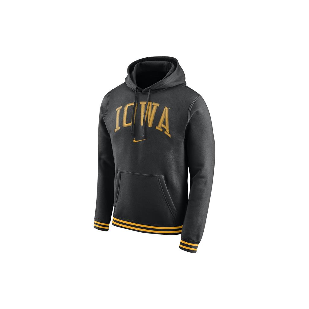 Nike Solid Color Letter Logo Printed Hooded Long Sleeve Sweatshirt Men sweatshirt Black DR3433-010