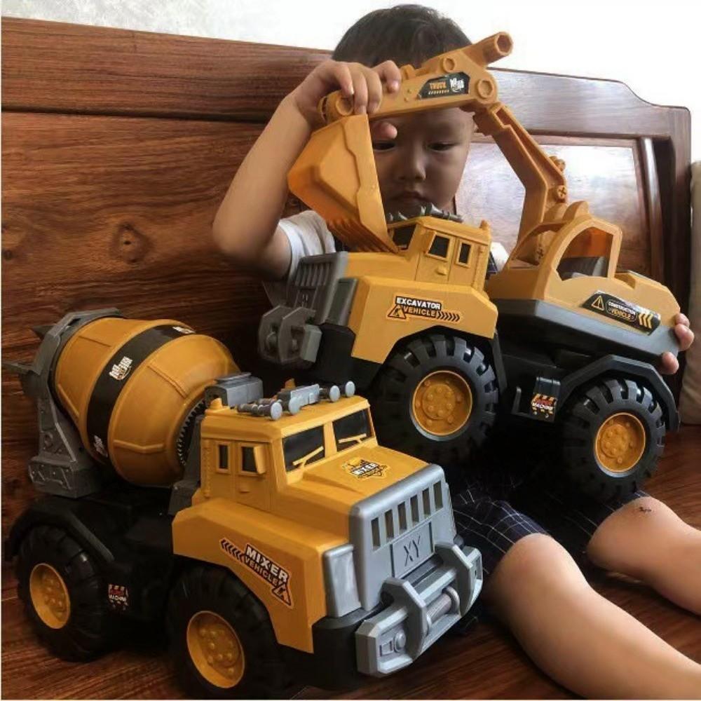 4 Styles Engineering Transport Vehicle Toys Drop Resistant Crane Truck Model  for Boys