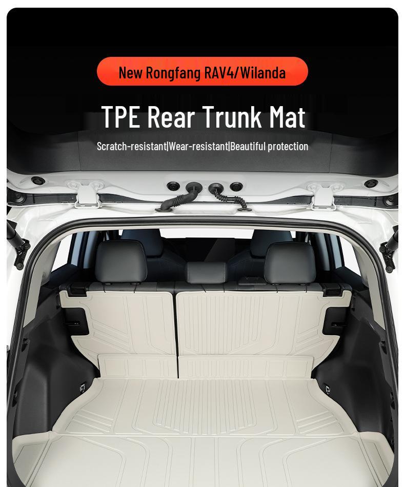 Toyota RAV4 Trunk Mat - Compatible with 26 Models, TPE Material for Highlander, Custom Decorative Mat