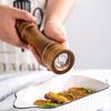 Cooking And Salt Pepper Grinder Hand Movement Oak Wood Pepper Mill Tool Kitchen