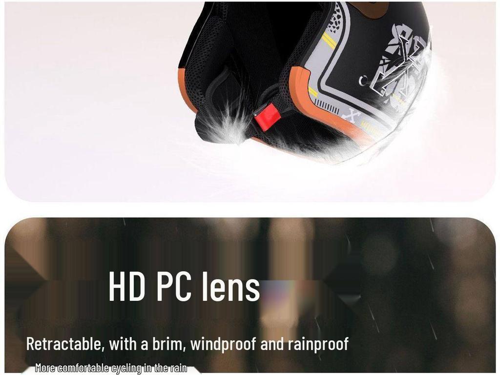 Certified 3C Electric Vehicle Helmet with Winter Ear Protection and Hidden Visor