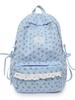 Korean Style Girls Backpack With Bow Pattern For School And Travel Purposes