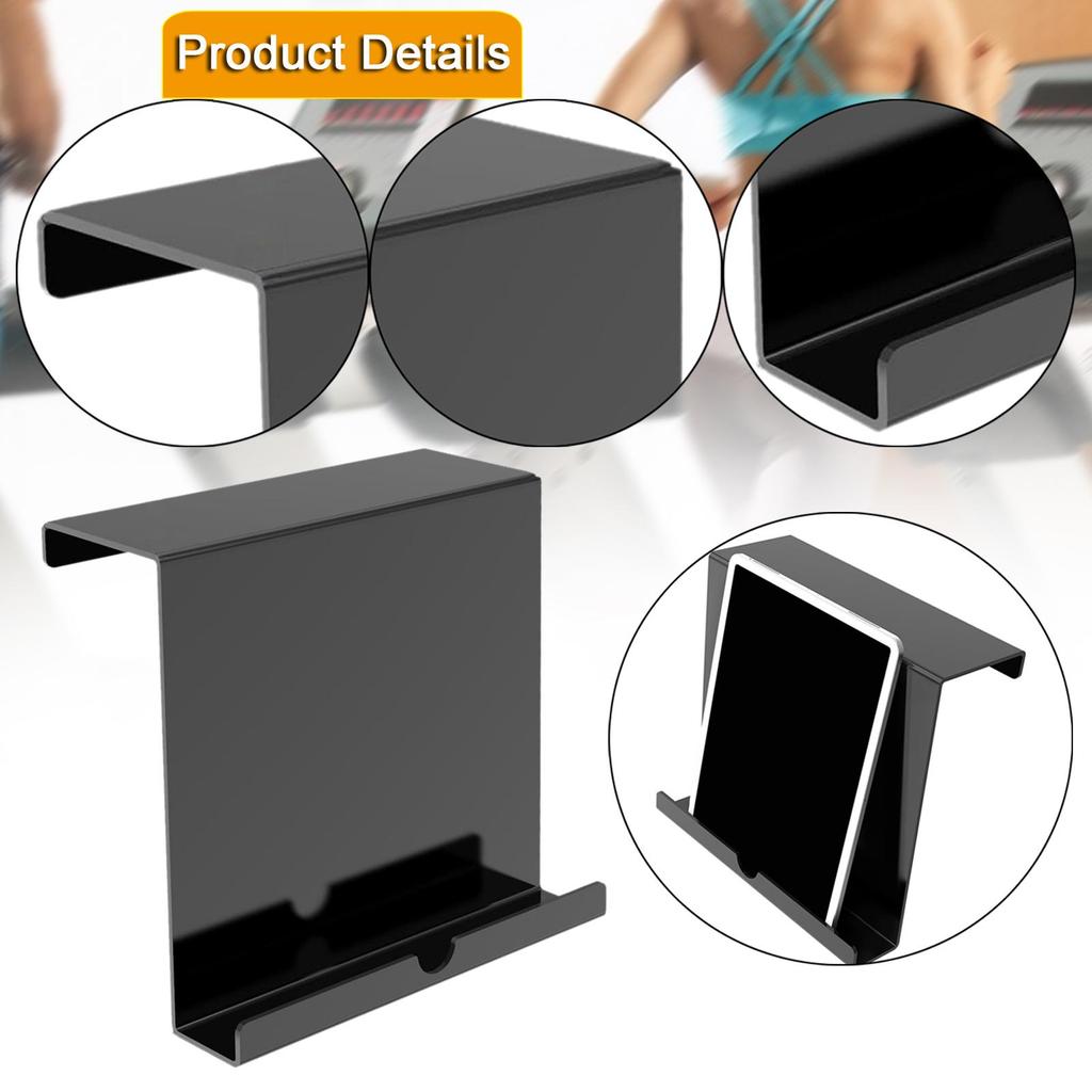 Compact Treadmill Book Holder Acrylic Reading Rack Stable Tablet Stand for Electric Treadmill Accessories