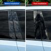 2Piece Swordsman Pattern Vinyl Car B-Pillar Sticker for B-Pillars and Doors on Metal and Plastic Surfaces, Dark Style Auto Parts