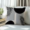 1pcs Bohemian Black White Geometry Pillowcase Square Bedroom Cushion Covers Zipper Living Soft Home  Decor 45x45cm