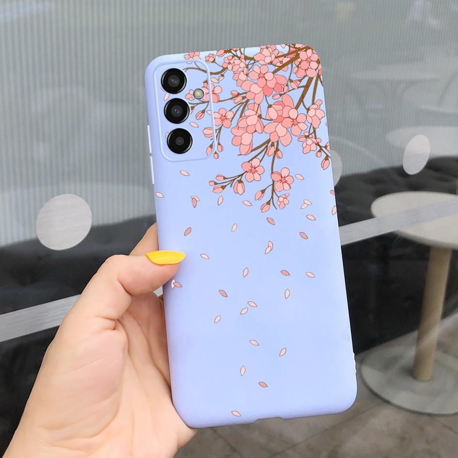 For Samsung M13 Case SM-M135F M 13 Cover Cute Cartoon Love Heart Butterfly Bumper For Samsung Galaxy M13 4G Soft Silicone Fundas