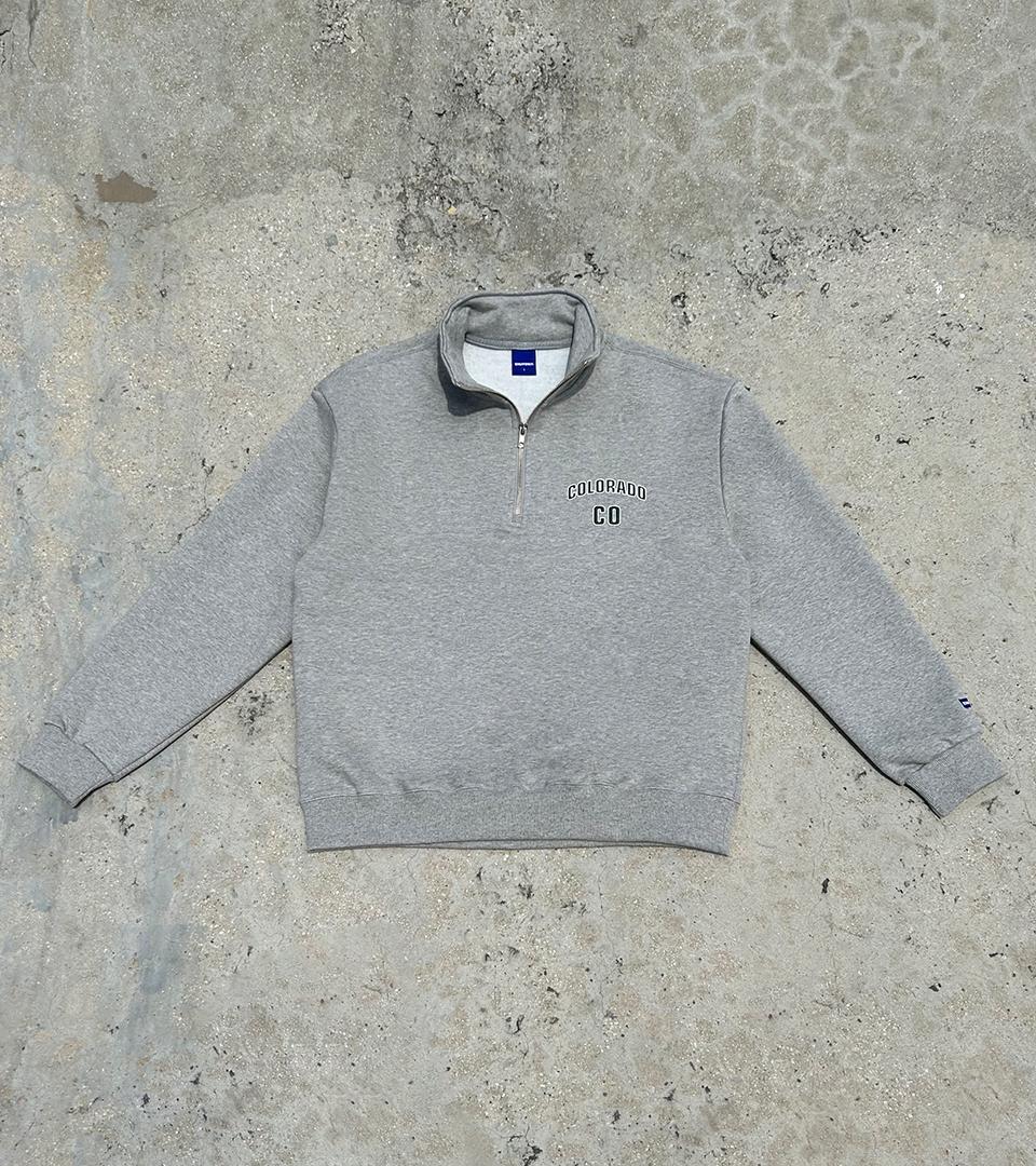 Step Only Colorado Half Zip-Up (Melange Gray) Melange Grey/0 (Small)
