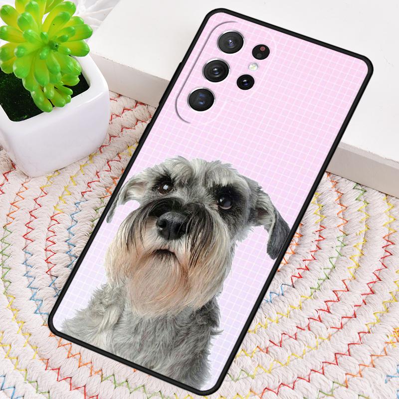 Lovely Dogs Schnauzer Silicone Phone Case For Samsung Galaxy note 10 pro S26 S25 S24 S23 S22 S21 Plus S25Ultra Capa Cover