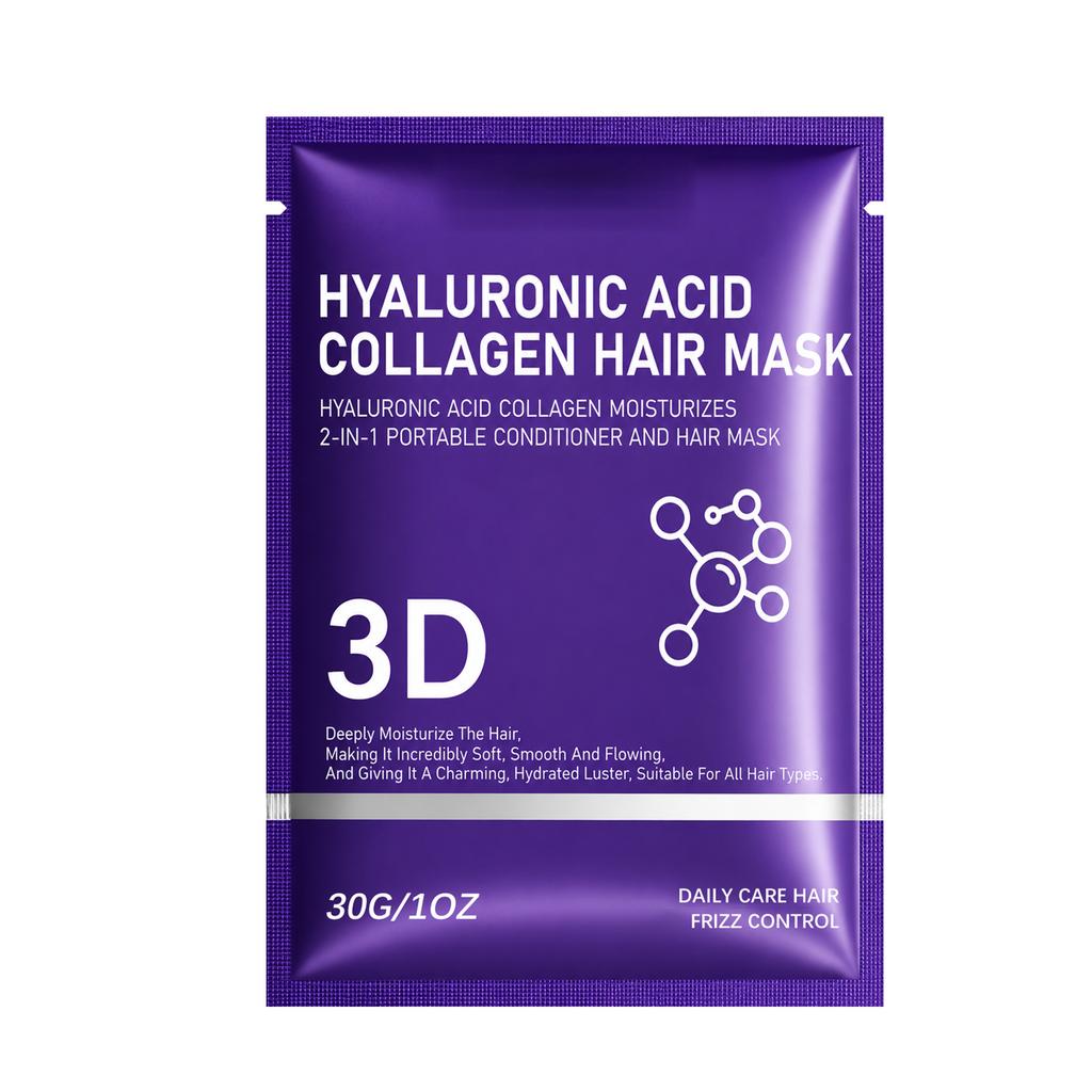 Mascarilla Hidratante Capilar con Ácido Hialurónico Mascarilla nutritiva e hidratante para cabello seco, proporcionando un cuidado capilar suave y flexible