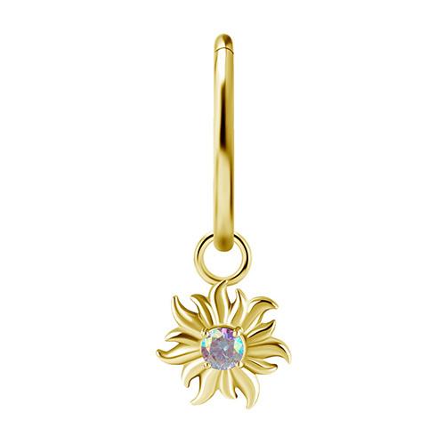 Charms - Cocr Nf - Sole - Zirconia Colorata Premium - Oro - D-054