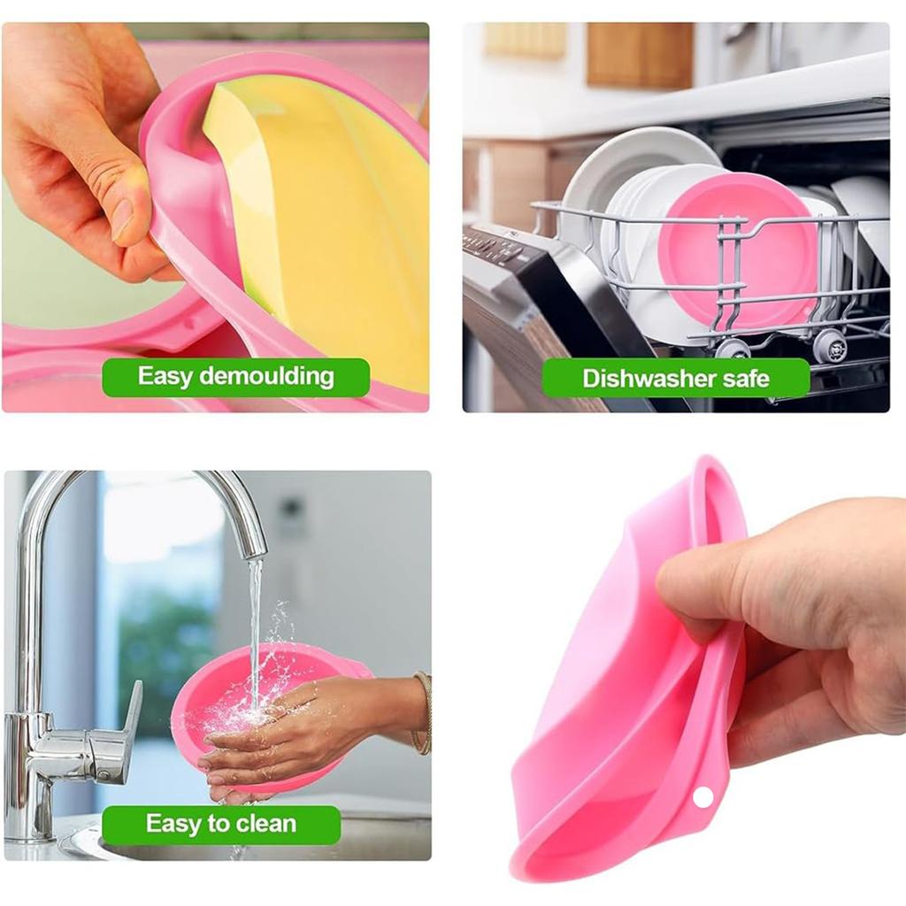 Frytkownica powietrzna, Silikonowe foremki na jajka do frytkownicy powietrznej, na pokrywki do muffinek, tosty, nieprzywierające akcesoria do frytkownicy powietrznej