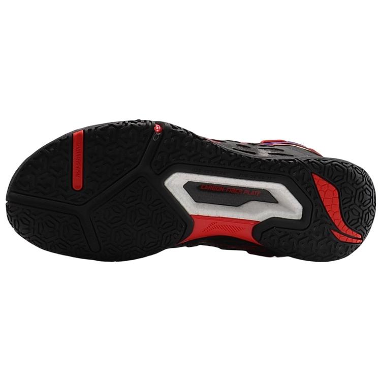 New LiNing Saga Pro Cushioning Anti Slip And Wear Resistant Coverage Support Low Top Badminton Shoes Unisex Black AYAS032-3