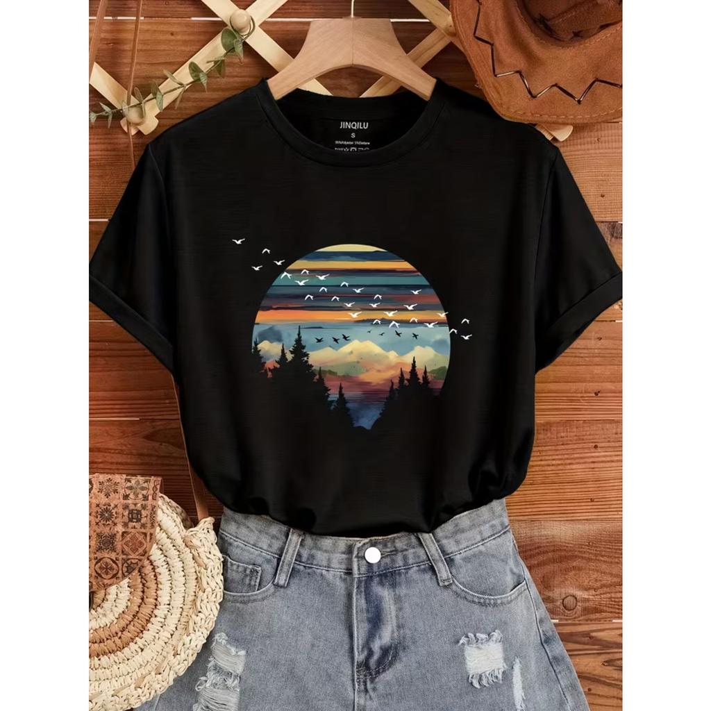 Women's Printing Printed T-Shirt
