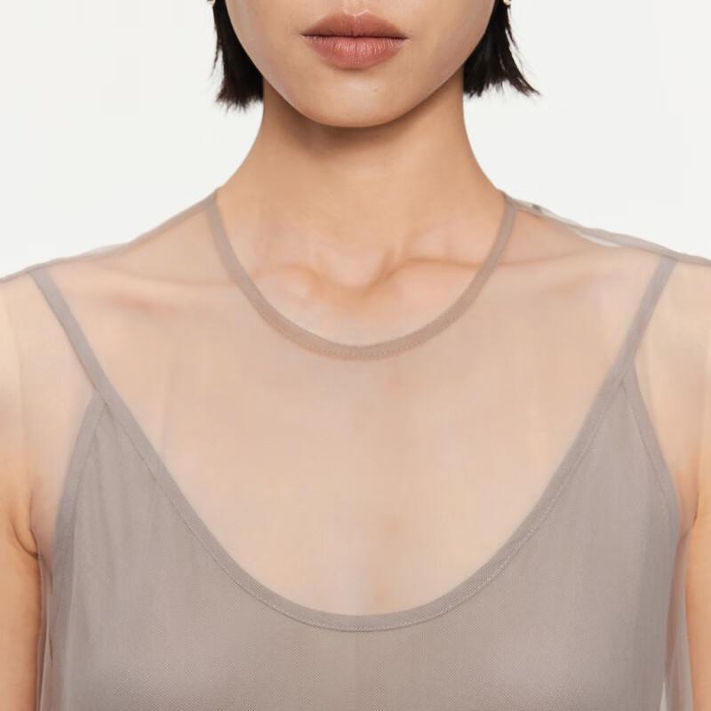 JNBY 2024 Autumn Mesh Sleeveless Dress