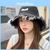 Women's Vintage Washed Denim Sun Hat With Wide Brim For Sun Protection And Casual Style