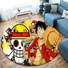 One Piece Monkey D Luffy Round Area Rug Carpet Rug For Living Room Bedroom Sofa Playroom Decor Nonslip Floor Mat