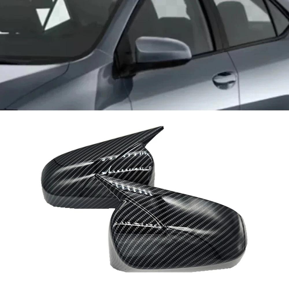 Car Decoration Door Mirror Cover For Toyota Camry Corolla Avensis Auris 2014 2015 2016 2017 2018 Carbon Fiber Glossy Black