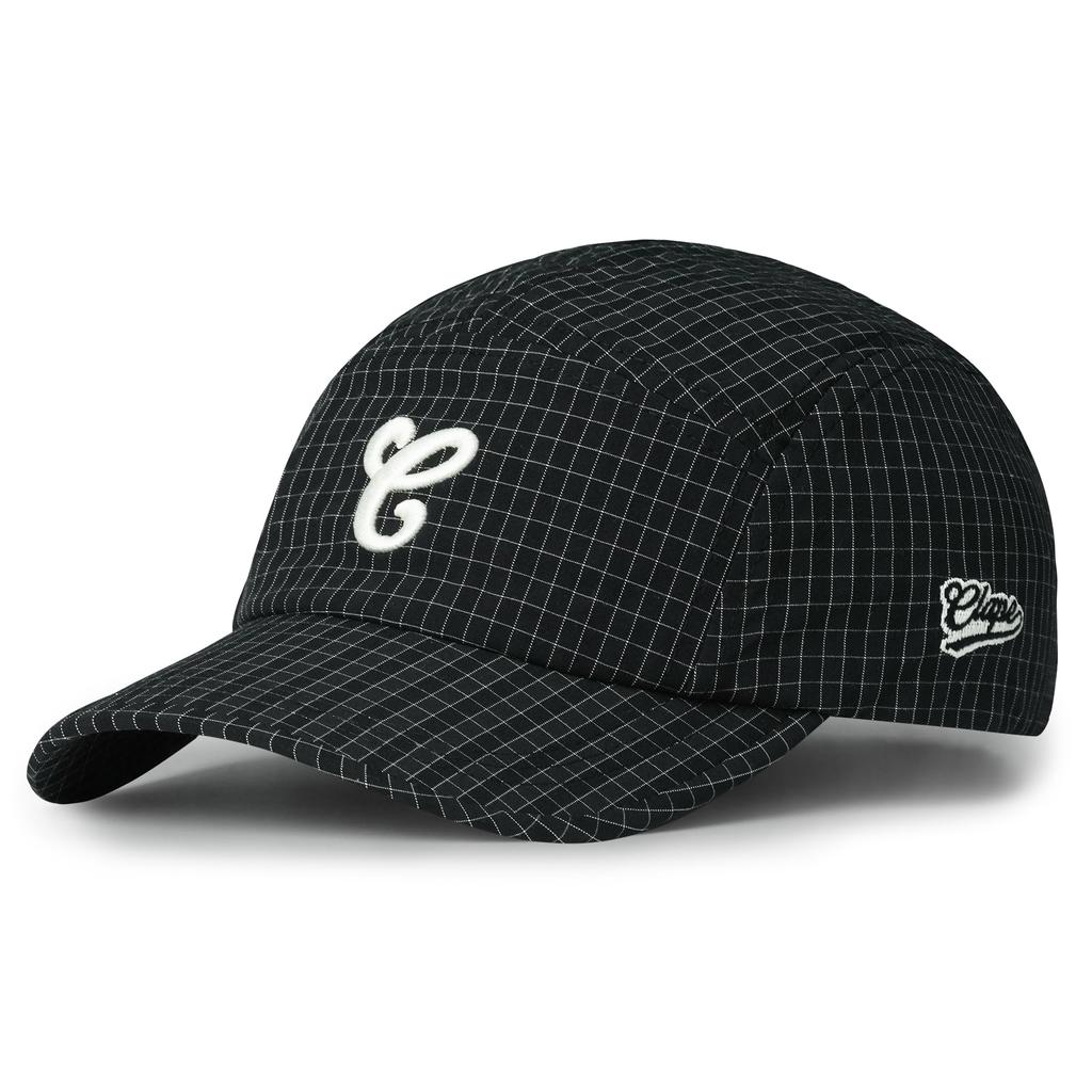 Clape Checkered Cap for Men and Baseball Summer Cap for Outdoor UV Stylish Summer Jogging Cap Women, 5-Panel Cap, Adjustable, Activities, Exercise,