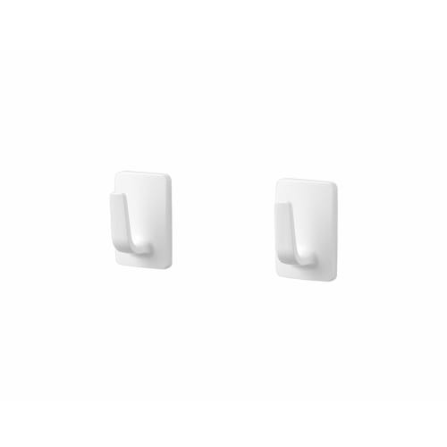 Pearl Metal Magpit HB-5548, Set of 2 Magnetic Hooks, Made in Japan, White, for Bathroom and Kitchen Storage