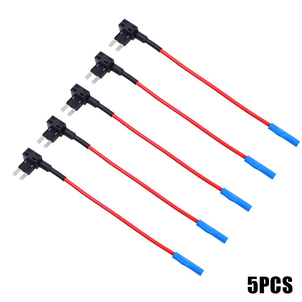 32V MINI SMALL MEDIUM Size Car Fuse Holder Add-a-circuit TAP Adapter Micro Mini Standard ATM Blade Fuse for Cars Vans 20/10/5pcs Fuse Holders1