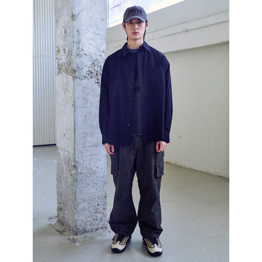 8SECONDS Wide Multi-Pocket Cotton Cargo Pants Khaki