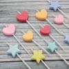 New Color Small Love Five-pointed Star Birthday Candle Romantic Party Valentine's Day Confession 6-pack Candle