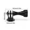 Standard 1/4inch Screw Hole Triangle Mount Adapters For Action Cameras from High Strength Aluminum Alloy for Secure Photography