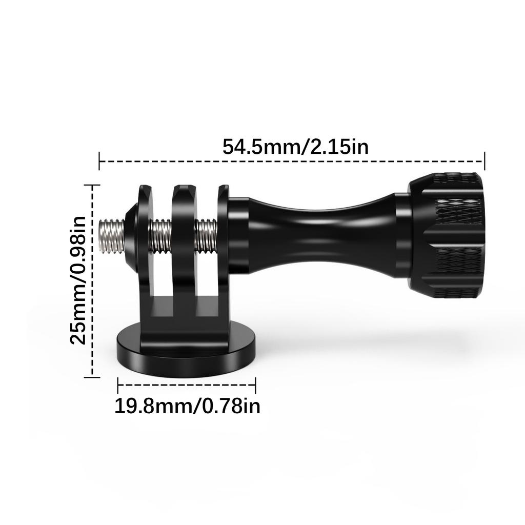 Standard 1/4inch Screw Hole Triangle Mount Adapters For Action Cameras from High Strength Aluminum Alloy for Secure Photography