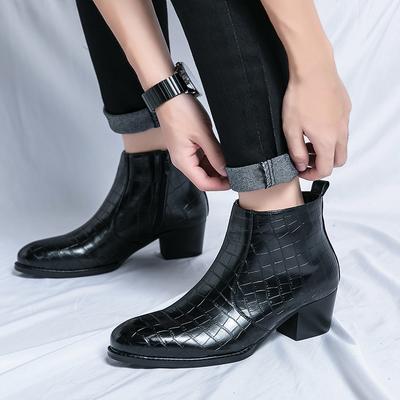 Fashion Spring Men Leather British Chelsea Ankle Boots for Men New Formal Business Fashion Trends Shoes Botas Para Hombre Business Party