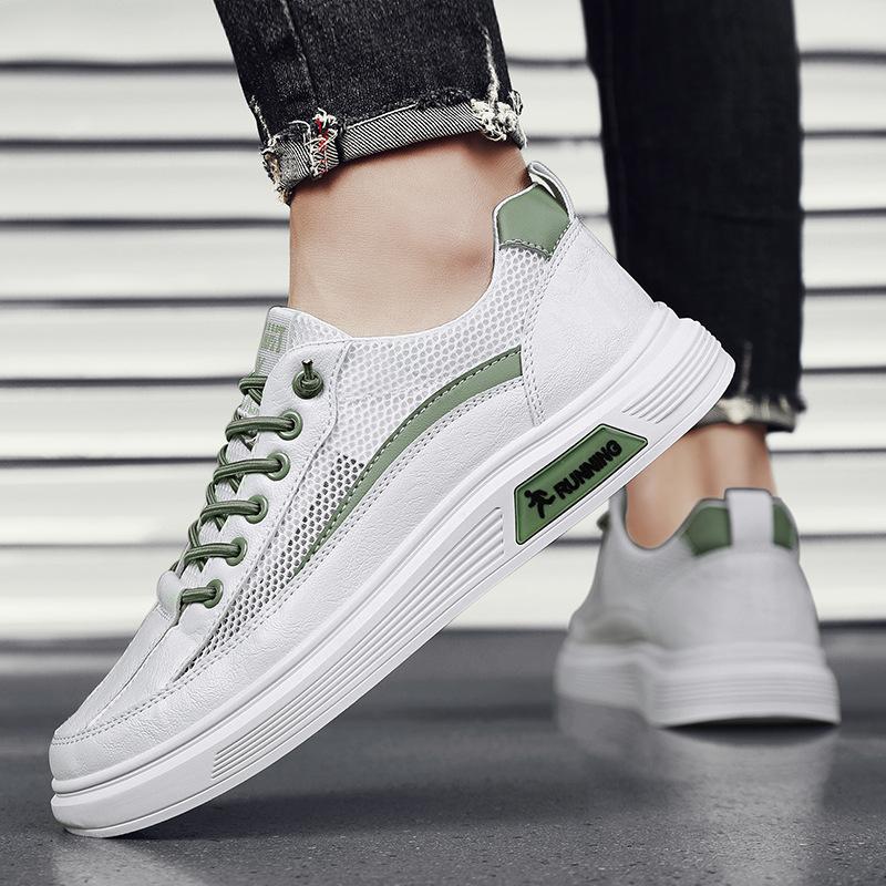 Men's Shoes 2025 Summer New Mesh Little White Casual Shoes Personalized Korean Version of Student Tide Shoes Youth Breathable Board Shoes