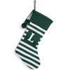 26 Large Letters Christmas Red Socks Candy Boots Holiday Gift Bags Red Striped Christmas Stockings Christmas Tree Decoration Socks Decoration Bags 1PC