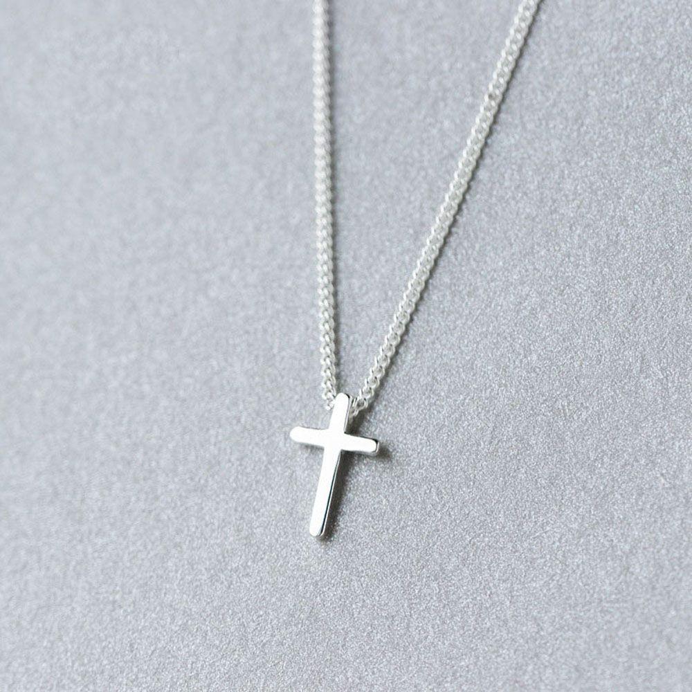 Accessories Fashion Lady Simple Gift Party Necklace Cross Pendant Clavicle Chain Jewelry