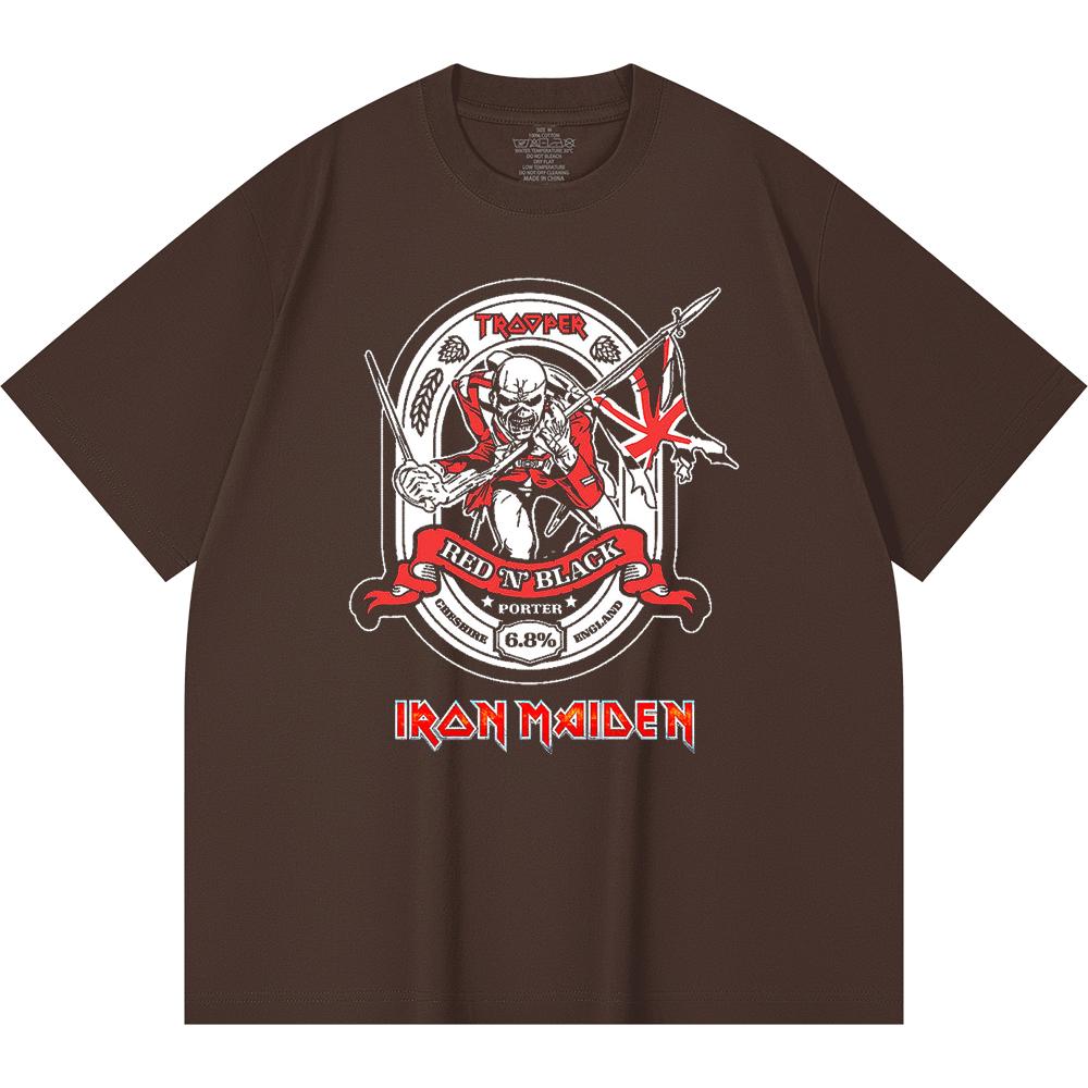 230 g/m² 100% Bavlna T-shirt Heavy Metal Rocková Kapela Tisk Populární Hudby Unisex Těžký Bavlněný T-shirt