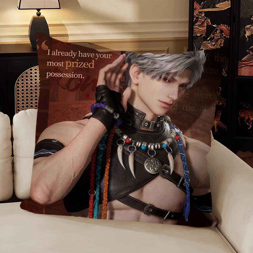 Hot Game Love And Deepspace Pillow Case Sofa Living Room Bedroom Headboard Backrest Cushion Square Cushion Nap Time
