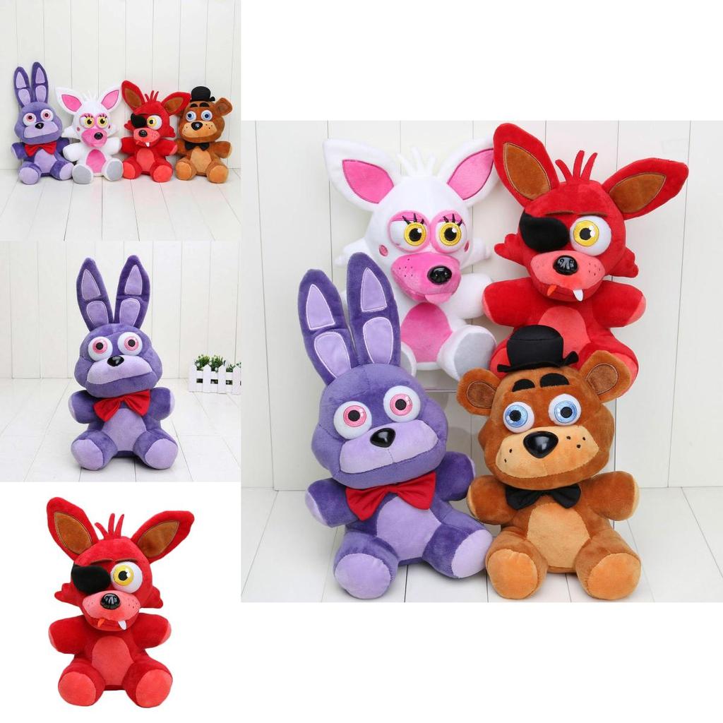 Adorable Five Nights At Freddy's Plush Toy Bear Fox Bonnie Golden For Kids Home Decor