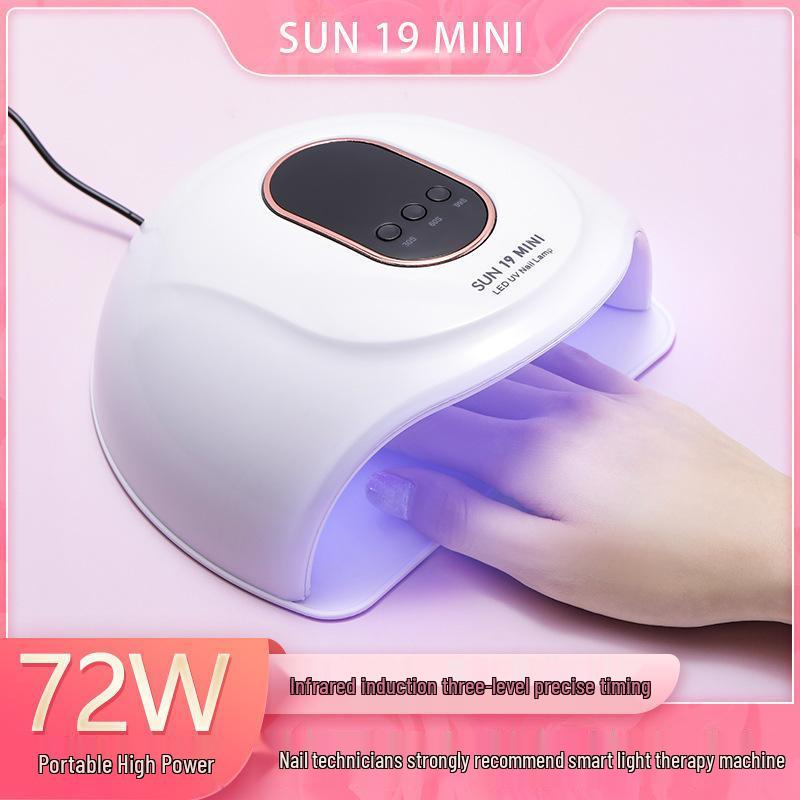 Lampa Suszarka do Paznokci UV LED 72W do Szybkiego Utwardzania Lakieru Żelowego, Bez Opalaania, do Domowego Użytku.