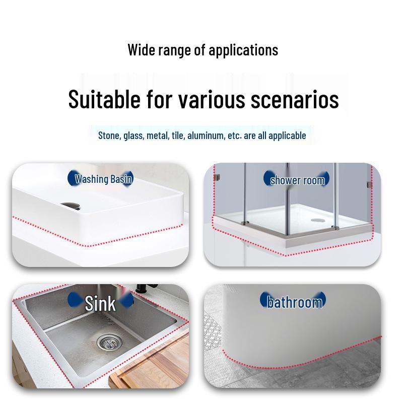 Waterproof Anti-Mold Sealant for Kitchen & Bathroom: White Plastic Steel Clay Glue