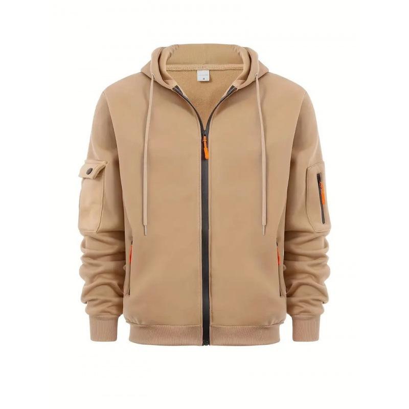 Мужская весенне-осенняя свободная толстовка на молнии L