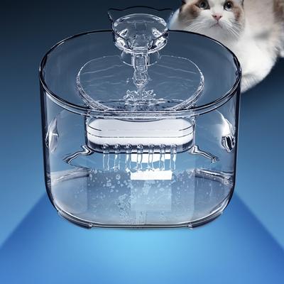 Automatische Katzenwasserquelle Katzenfutter Napf Haustier Trinknapf Große Kapazität Haustier Trinkwasser Spender für Innen