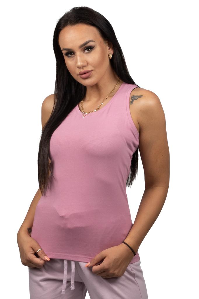 4F TOP PINK Cotton Tank Top R-XS