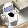 Movable elderly toilet home elderly indoor urinal portable pregnant woman toilet spittoon lifting toilet chair