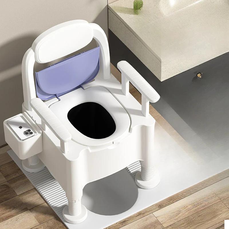 Movable elderly toilet home elderly indoor urinal portable pregnant woman toilet spittoon lifting toilet chair
