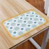 Retro Grid Luxury Leather Placemat Home Kitchen Decoration Romantic Western Food Mat Heat Insulation Home Bowl Cup Mat