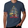 Funny Fish Christmas Tree For Unisex Grandpa Fishing Lovers Dad Tshirt Work Style Casual Tshirt