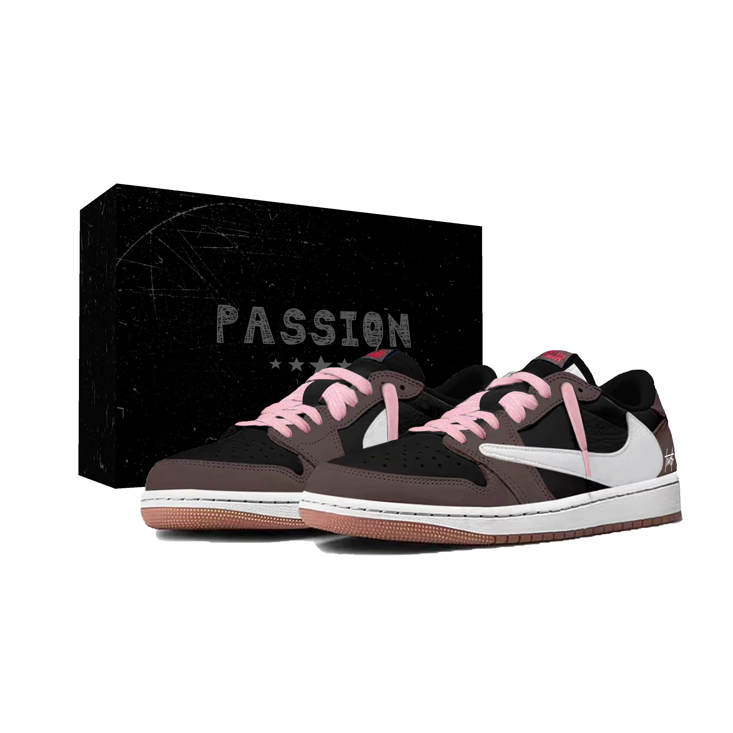 

Travis Scott x Jordan Air Jordan 1 Співпраця Амортизація Низькі Винтажні Баскетбольні Кросівки Унісекс DZ4137-700(Команда723-7) 35.5