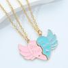 Cross-border New Letters Best Friends Love Stitching Girlfriends Necklace Wing Pendant
